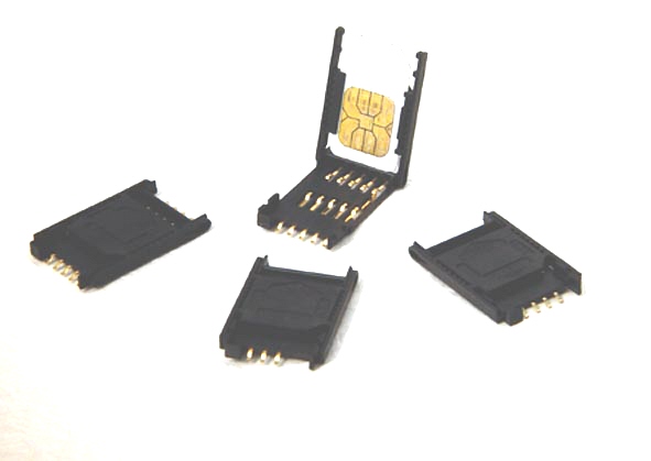 Cover Type SIM/SAM/UIM smart card connector
