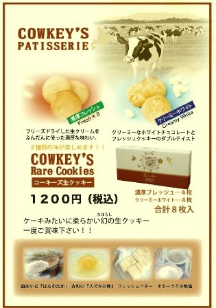 일본 북해도 北海道 쿠키 COWKEYS PATISSERIE 