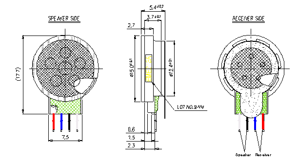 Micro Speaker & Dynamic Receiver Two Way Mode