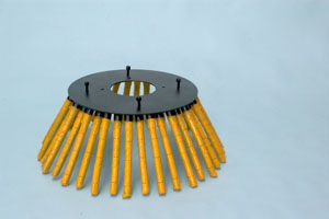 PVC coated wire brush
