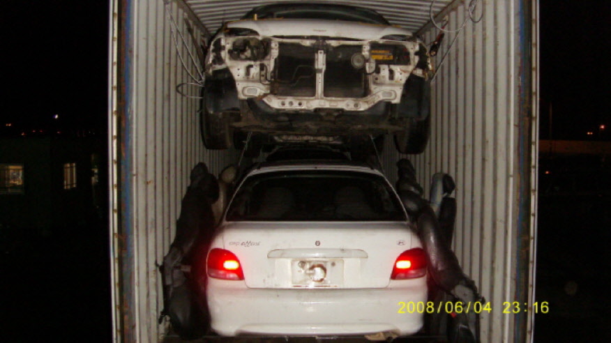 Container  Load Car & Used auto parts