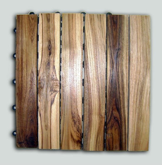 Natural Teak Wood Outdoor Decking Tilesid:6855924 