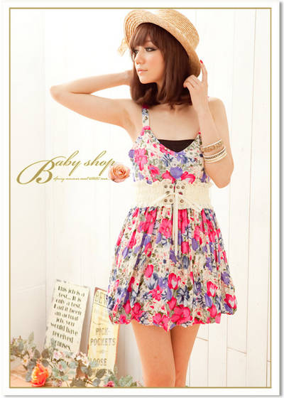Wholesale Korean Fashion Clothes on Fashion Flower Design Drsee Wholesale   Wholesale Korean Fashion Com
