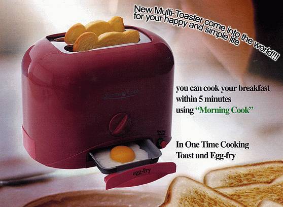 toaster with egg