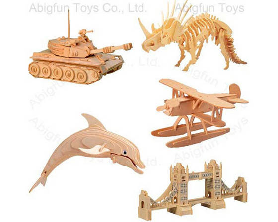 3D Wooden Puzzle Kits