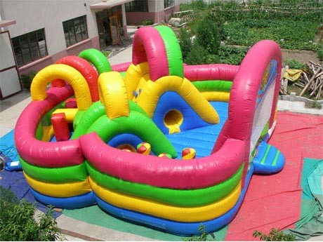 Inflatable Combo with Inflatable Castle and Inflatable Slide