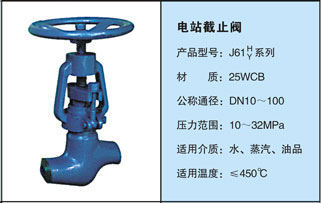 高压对焊截止阀J61H-160