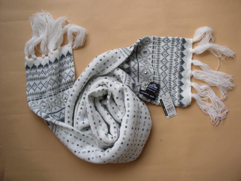 冬季时尚针织提花围巾 羊毛/腈纶/混纺