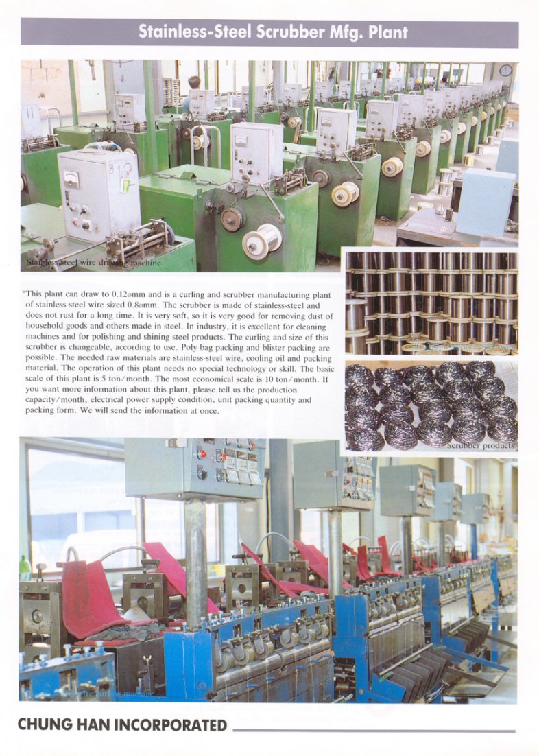 Stainless Steel Scrubber Mfg. Plant