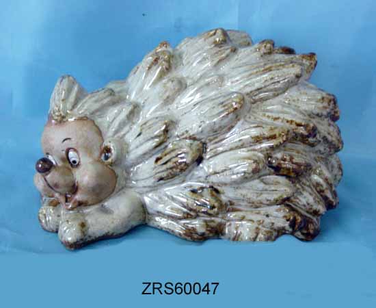 Animal(porcelain with glaze, hedgepig)