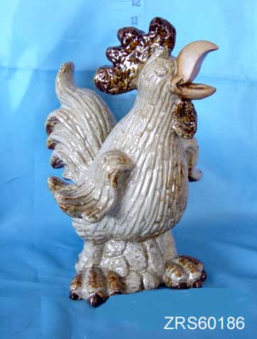 Animal(porcelain with glaze, cock)