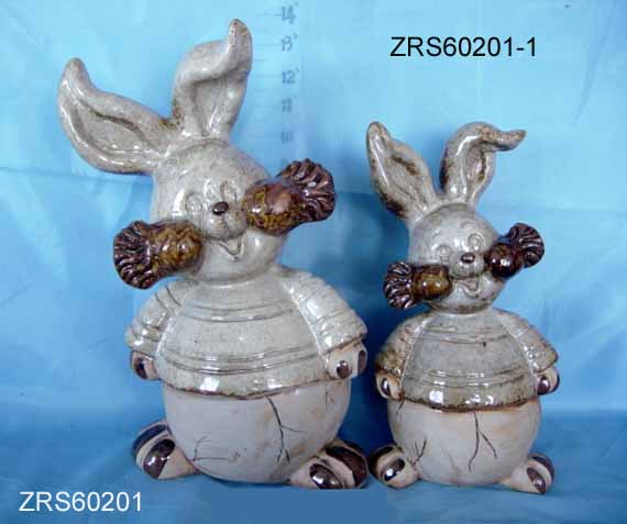 Animal(porcelain with glaze,rabbit)