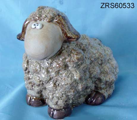 Animal(porcelain with glaze, sheep)