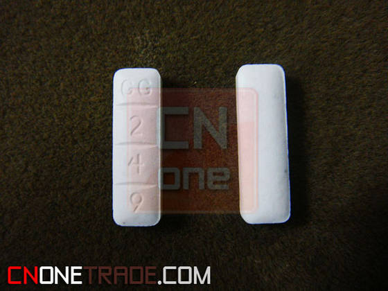 Based on US Prescription Drug Resources, a white and rectangle shaped pill ...