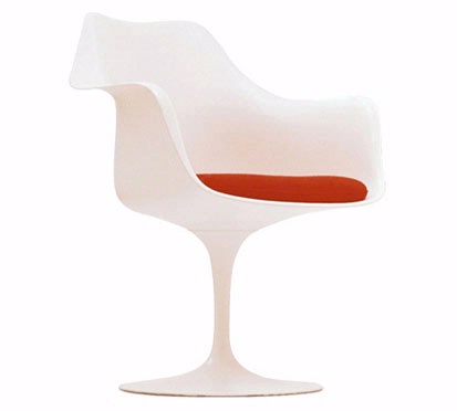 意大利原版玻璃钢郁金香椅Tulip Arm Chair