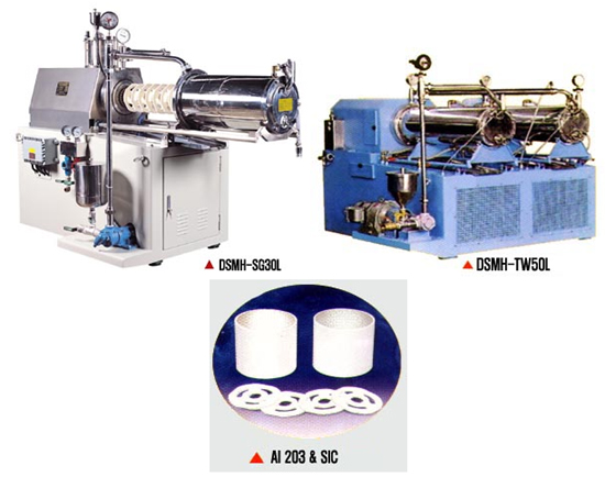 超微粒子粉散机 SUPER DYNA MILL /Ultra-Super-Fine Wet-grinding & Dispersing Media Mill(Bead Mil/Agitator)