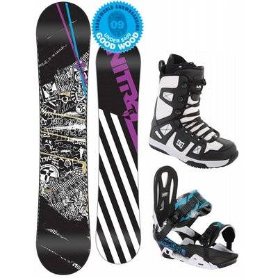 Boots on Nitro T1 Wide Snowboard Nitro Bindings Dc Boots   Amar Deep Sport
