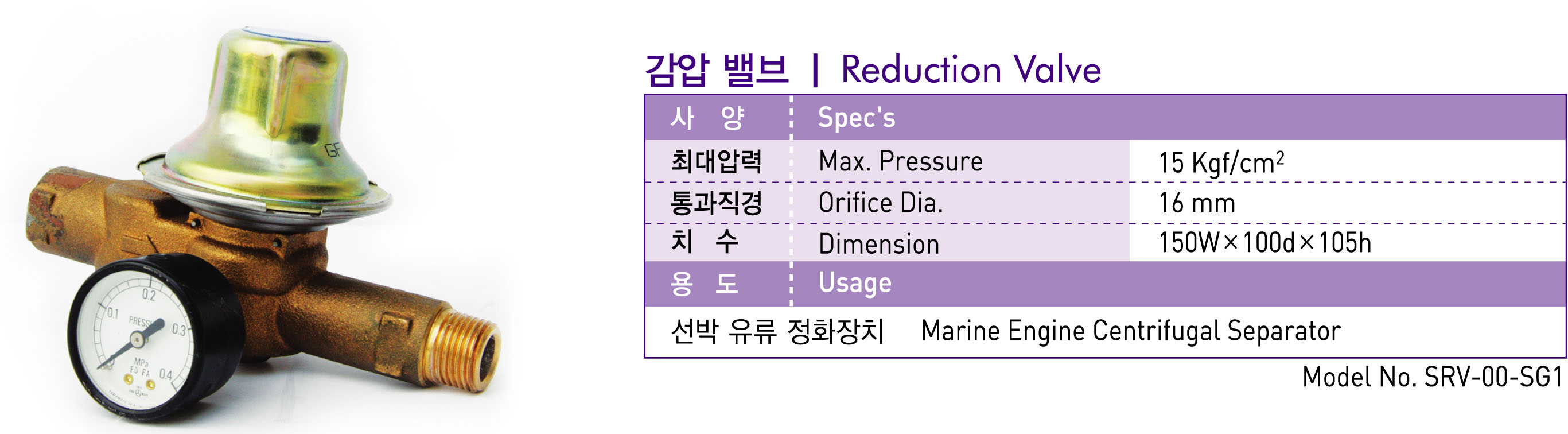 Reduction Valve