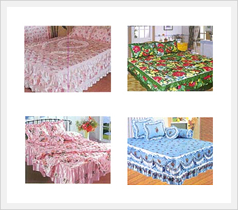 Satin Printed Bed Cover Sets