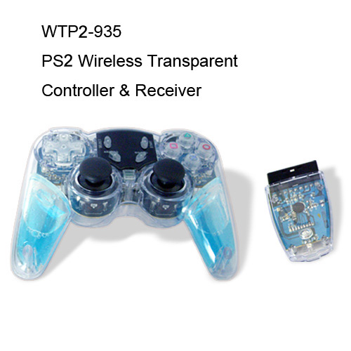 PS2无线透明手柄+接收器