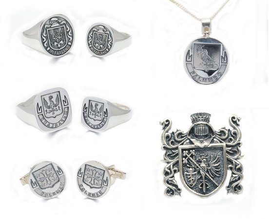 Family Crest Rings on Family Crest  925k Sterling Silver Or 10k   14k Yellow And White Gold