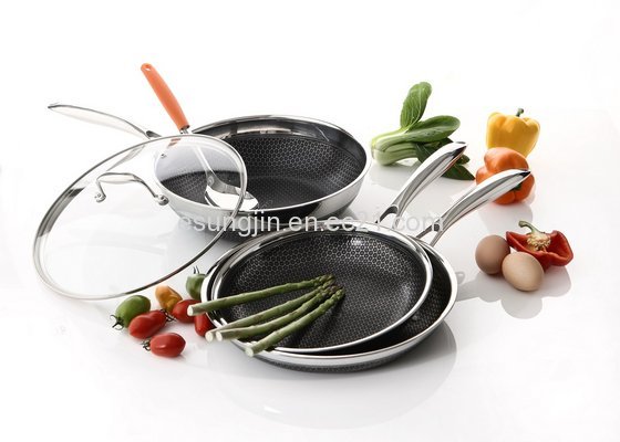 Black Cube Cookwares - Single, Stainless Steel Cookwares,Stainless Steel Frypan, Cookware Set