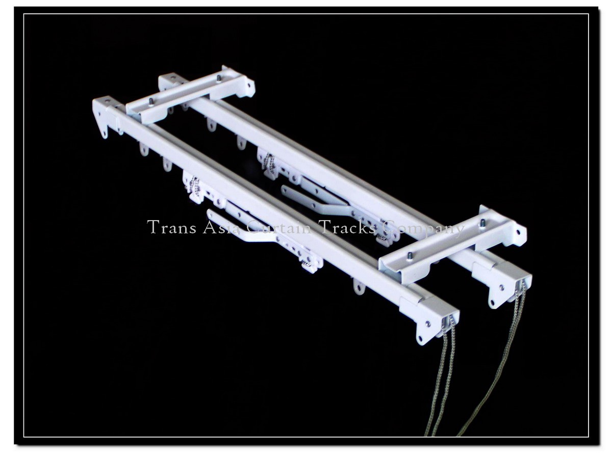 日式双轨拉绳窗帘轨道