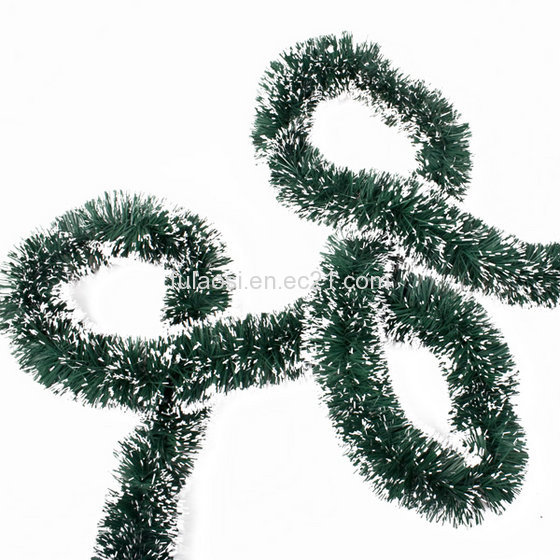 traditional green tinsel garland for christmas tree id traditional green tinsel garland for christmas tree id