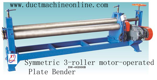  正三星电动卷板机 Symmetric 3-roller motor-operated Plate Bender 