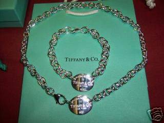 tiffany necklace tag return oval bracelet ec21