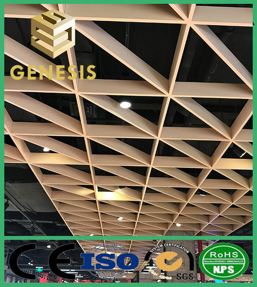 Heat Resistant Metro Station Decorative Open Cell Ceiling