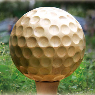 목각공예품 골프볼 golf ball