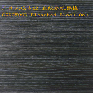 black wood veneer