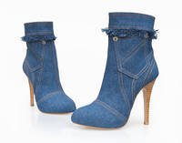 Sell jeans boots shoes for women,new fashion red sole shoes hot sale