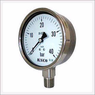 Euro Style Industrial Process Liquid Filled Pressure Gauges