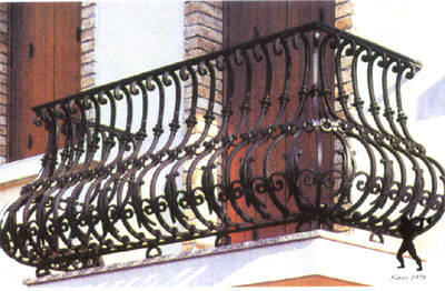 Wrought Iron Outdoor Chairs on Balcony Wrought Iron  Grating Outdoor Furnitures Railing   Huamin