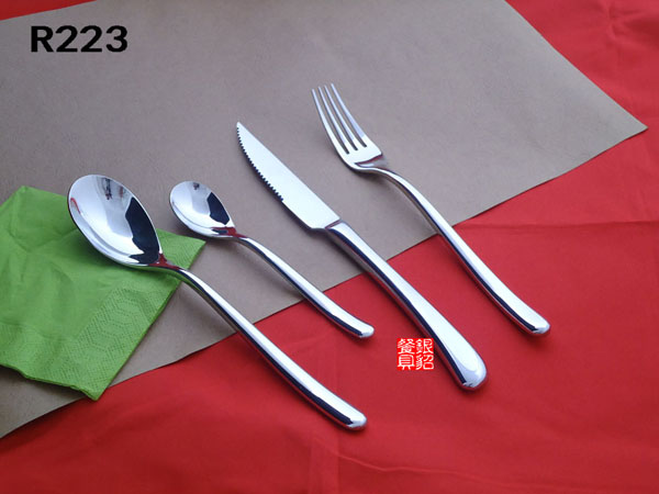 R223 BUDDHA纯钢无磁刀叉勺 不锈钢餐具 礼品刀叉