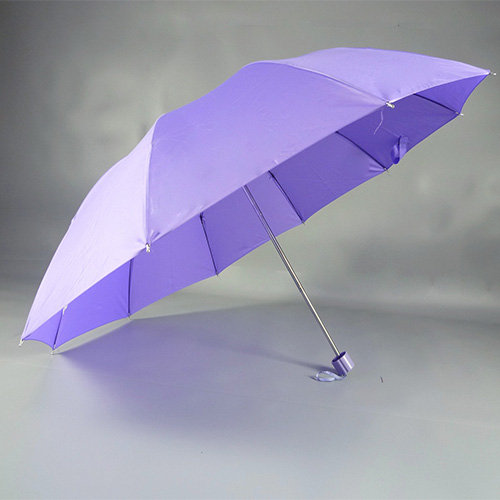 High Quality Windproof Promotional Sun And Rain 3 Folding Umbrella Id