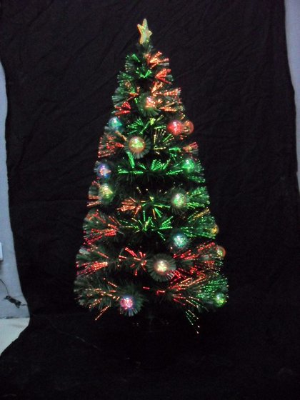 24 quot fiber optic christmas tree with balls revolving id 24 quot fiber optic christmas tree with balls revolving id