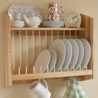 wooden dish rack