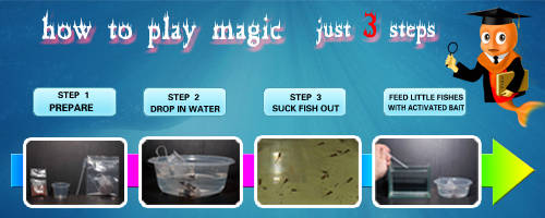 Sell magic fish/office pet/DIY toy/intelligence toy