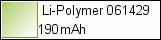 Li-Polymer 061429 190mAh
