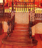 实木楼梯-卢浮宫-巨韵木制品