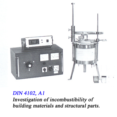 Test equipment(DIN 4102, A1)
