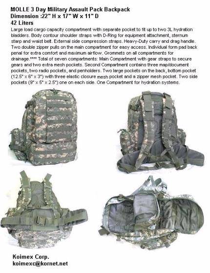 3Day BCL MOLLE Rucksack