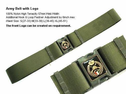 Army Belt with Logo