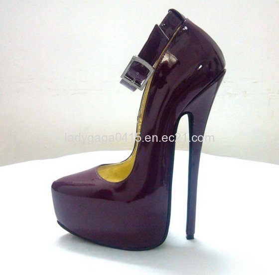 20 cm high heeled black mules 8