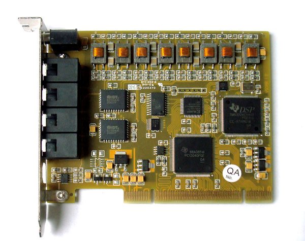 研科加强型八路PCI电话录音卡