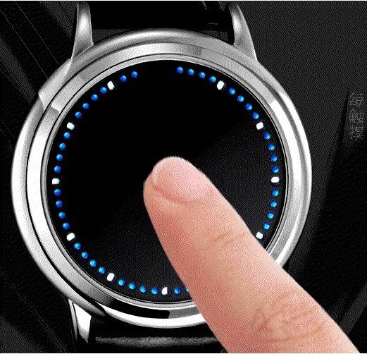 how to set led watch touch screen