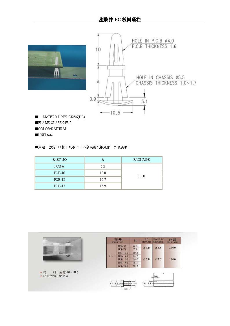 PC板间隔柱PCB